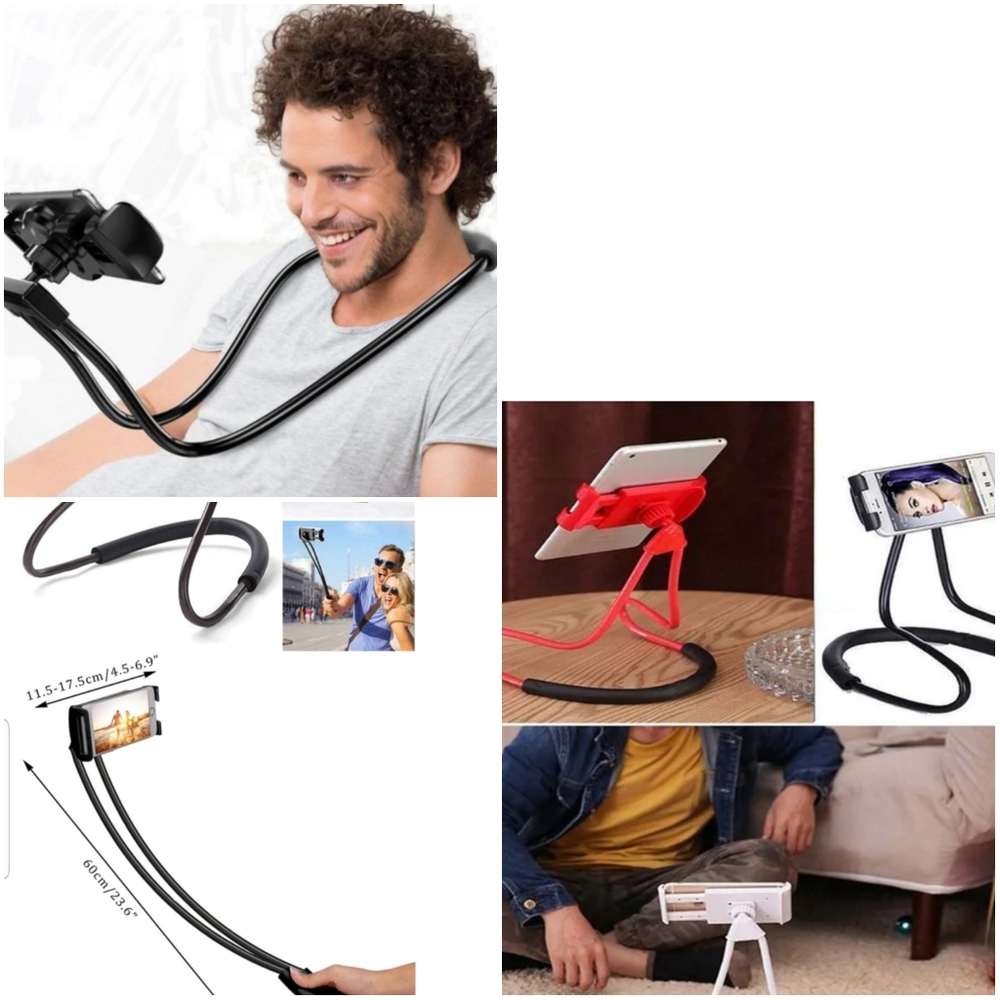 Multiple purpose Phone Stand,Neck holder, Selfie holder